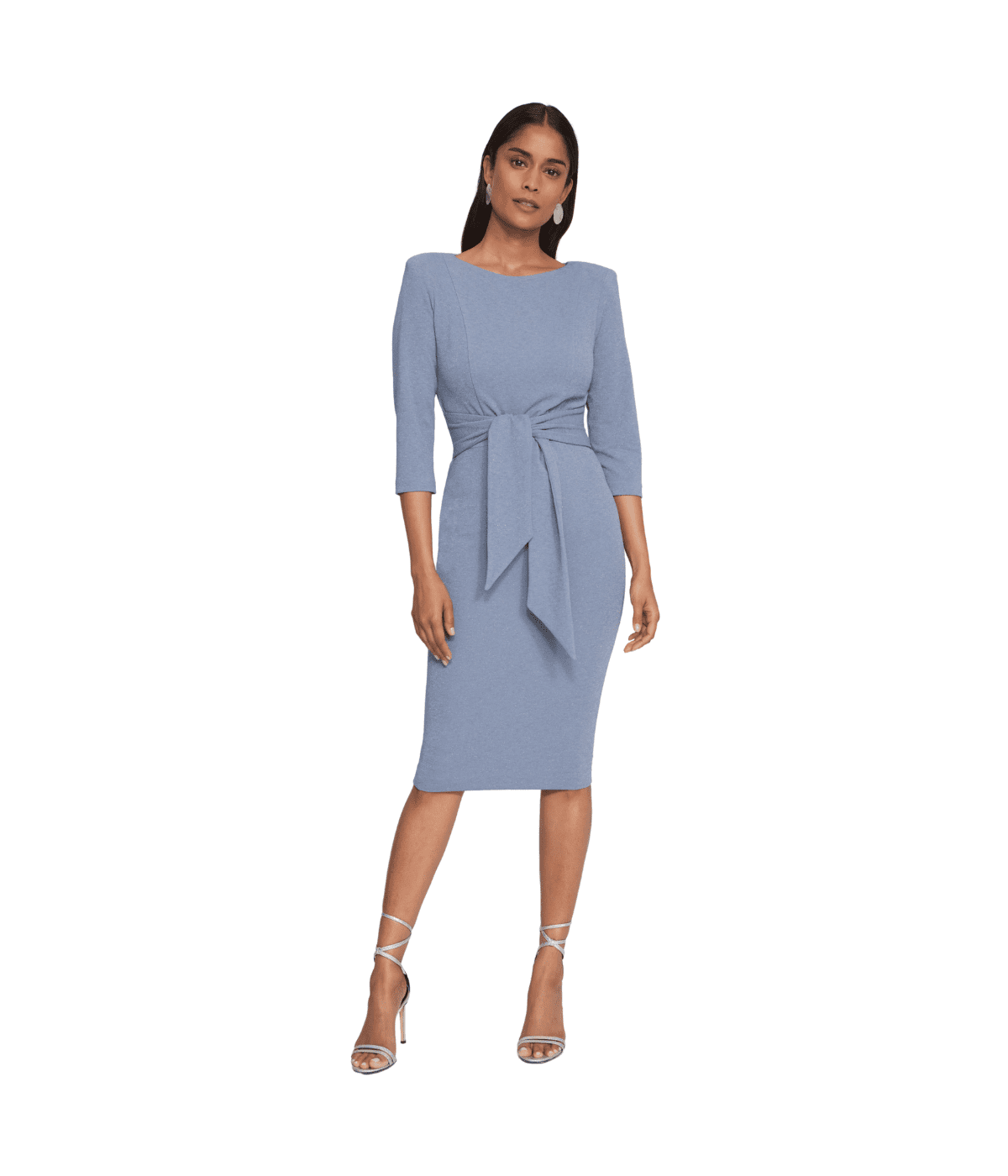 sachin and babi light blue dress Sydney Sweeney In Baby Pink Floral Sleeves Mini Dress With White Stockings  Or Olivia Rodrigo In Grey Pleated Mini With Black Stockings; Who Gives  Statement Style In Mini And Stockings? main image 0